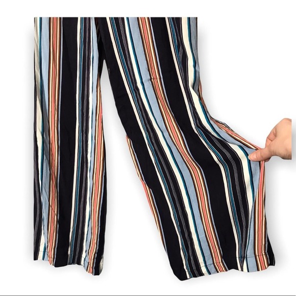Love to be Spoiled | Colorful Striped High Rise Wide Leg Pants Boho Fest… - Picture 3 of 10